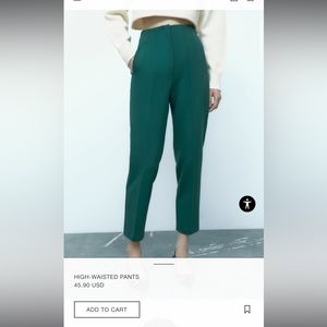 Zara high waist pants size XS